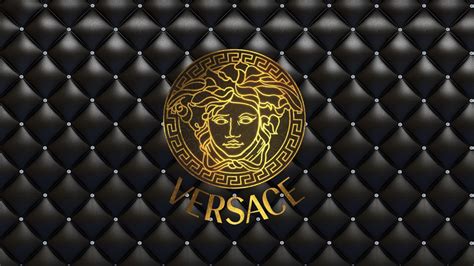 sfondi versace nero e oro|versace logo wallpaper 4k.